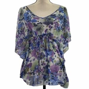 SWEET Pea Motherhood Maternity Floral Blouse Large